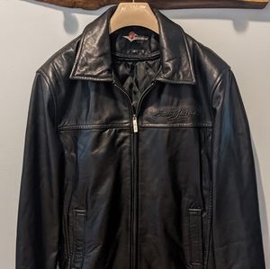 Rare limited edition 40th anniversary Barrett Jackson leather jacket size M